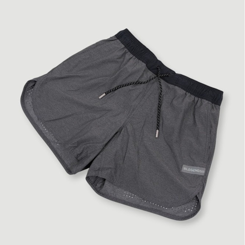 Legends Luka HD Shorts Mens Small 5 Inseam Grey Lined Athletic Gym